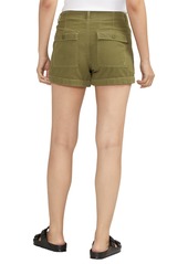 Silver Jeans Co. Women's High Rise Cargo Shorts - Green