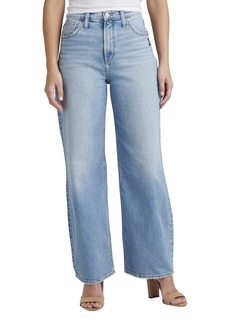 Silver Jeans Co. Women's Highly Desirable High Rise Loose Leg Jeans-Legacy Med Wash SOC271