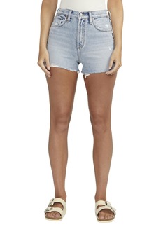 Silver Jeans Co. Women's Highly Desirable High Rise Short Med Wash RCS219