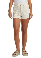 Silver Jeans Co. Women's Highly Desirable High Rise Shorts - Off White