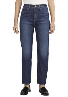 Silver Jeans Co. Women's Highly Desirable High Rise Slim Straight Leg Jeans Med Wash RCS340