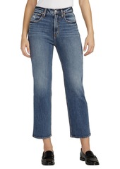 Silver Jeans Co. Women's Highly Desirable High Rise Straight Leg Jeans - Indigo