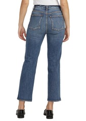 Silver Jeans Co. Women's Highly Desirable High Rise Straight Leg Jeans - Indigo