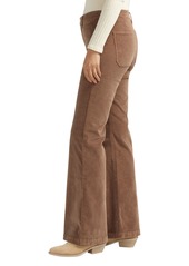 Silver Jeans Co. Women's Isbister High Rise Flare Leg Corduroy Pant - Mink Beige