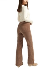 Silver Jeans Co. Women's Isbister High Rise Flare Leg Corduroy Pant - Mink Beige