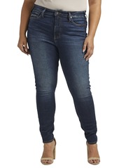 Silver Jeans Co. Women's Plus Size Infinite Fit High Rise Skinny Jeans Med Wash INF301 3X x 27L