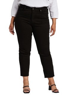 Silver Jeans Co. Women's Plus Size Infinite Fit High Rise Straight Leg Jeans Dark Wash INB531  x 31L