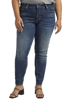 Silver Jeans Co. Women's Plus Size Suki Mid Rise Skinny Jeans Med Wash COO312 14W x 31L