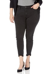 Silver Jeans Co. Women's Plus Size Suki Mid Rise Skinny Jeans Eco-Friendly Black 20W x 29L