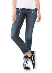 Silver Jeans Co. Women's Suki Curvy Fit Mid-Rise Ankle Slim Jeans with Cuff