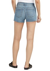Silver Jeans Co. Women's Suki Mid Rise Curvy Fit Shorts - Indigo