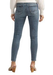 Silver Jeans Co. Women's Suki Mid Rise Curvy Fit Skinny Jeans - Indigo