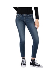 Silver Jeans Co. Women's The Curvy Mid Rise Skinny Jeans - Indigo