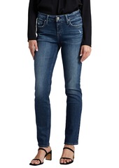 Silver Jeans Co. Women's Elyse Mid Rise Straight Leg Jeans - Indigo