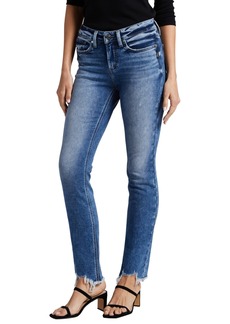 Silver Jeans Co Women's Suki Mid Rise Straight Leg Jeans - Indigo