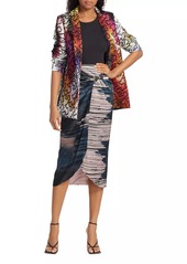 Silvia Tcherassi Adrianne Silk Wrap Midi-Skirt