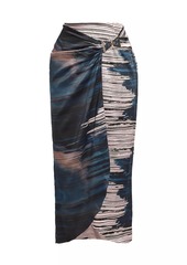 Silvia Tcherassi Adrianne Silk Wrap Midi-Skirt