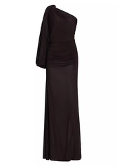 Silvia Tcherassi Farah One-Shoulder Ruched Maxi Dress