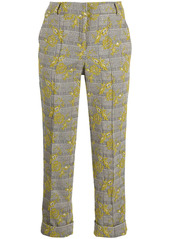 Silvia Tcherassi floral-embroidered cropped trousers