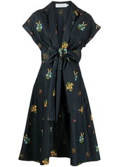 Silvia Tcherassi floral-embroidered shirt dress