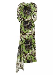 Silvia Tcherassi Harriet Floral Jersey Maxi Dress