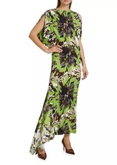 Silvia Tcherassi Harriet Floral Jersey Maxi Dress