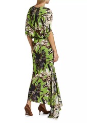 Silvia Tcherassi Harriet Floral Jersey Maxi Dress