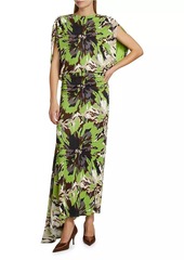 Silvia Tcherassi Harriet Floral Jersey Maxi Dress