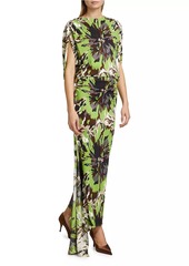 Silvia Tcherassi Harriet Floral Jersey Maxi Dress