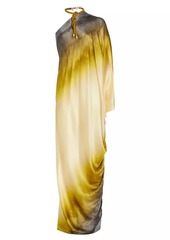 Silvia Tcherassi Inu Silk Ombré Maxi Dress