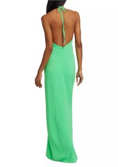 Silvia Tcherassi Jazmin Knotted Halter Maxi Dress