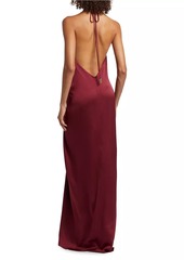 Silvia Tcherassi Jazmine Knotted Halter Gown