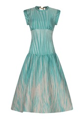 Silvia Tcherassi - Conza Textured Midi Dress - Blue - XS - Moda Operandi