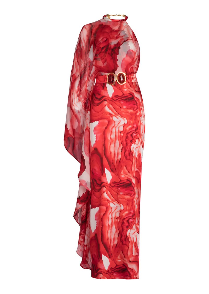 Silvia Tcherassi - Gael Printed Silk Chiffon Maxi Dress - Multi - XS - Moda Operandi