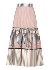 Silvia Tcherassi - Guillermina Printed Cotton Midi Skirt - Multi - M - Moda Operandi