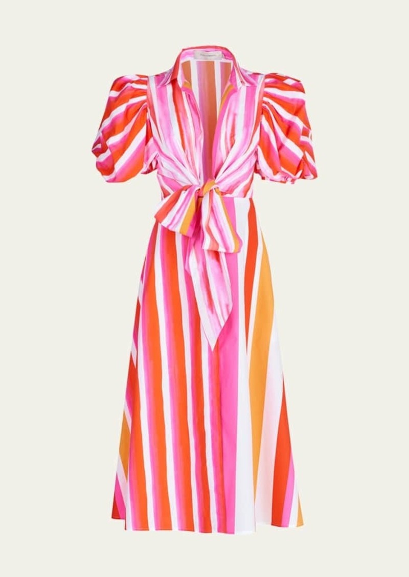 Silvia Tcherassi Pavia Stripe Midi Dress