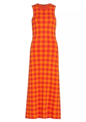 Simon Miller Axon Sleeveless Checkered Midi-Dress
