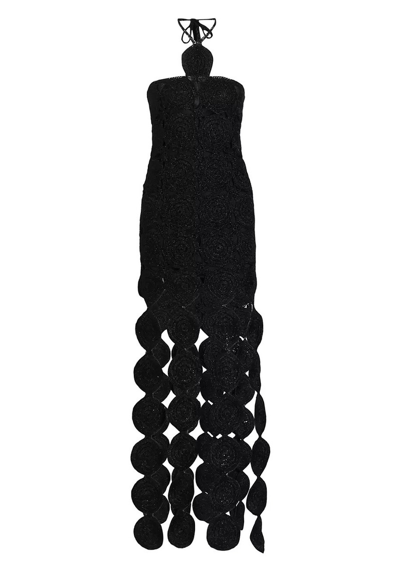 Simon Miller Beep Beep Circle Fringe Maxi Dress