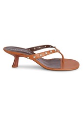 Simon Miller Beep Studded Leather Thong Sandals