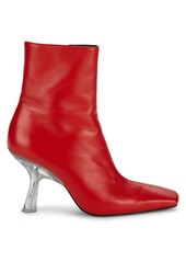 Simon Miller Foxy Square-Toe Leather Ankle Boots