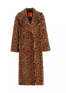 Simon Miller Jetz Cheetah Print Faux Fur Coat