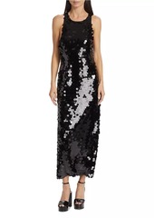 Simon Miller Lou Sequined Sleeveless Maxi Dress