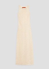 Simon Miller - Lash Lou metallic knitted midi dress - White - 2