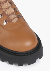 Simon Miller - Scrambler leather platform hiking boots - Brown - EU 36