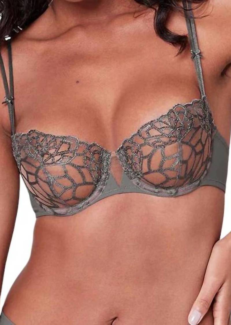 Simone Perele Java Half Cup Bra In Grey