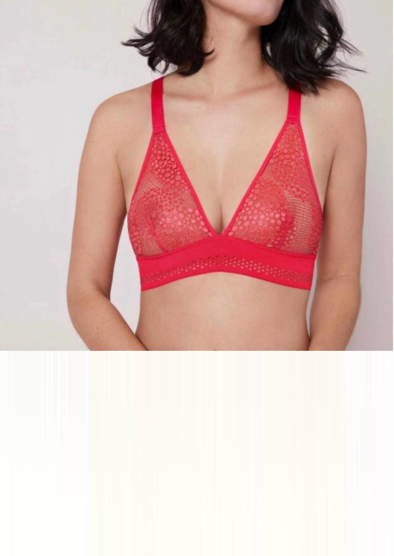 Simone Perele Urban Triangle Non-Wire Bra In Red