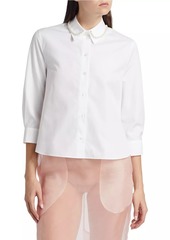 Simone Rocha Embellished Button-Front Shirt