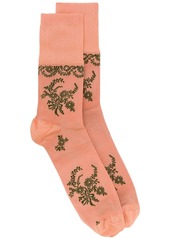 Simone Rocha floral jacquard socks