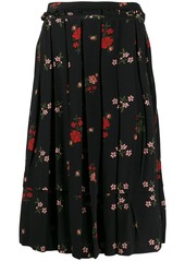 Simone Rocha floral pleated skirt