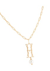 Simone Rocha H pearl initial necklace